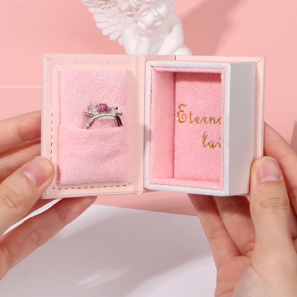 Luxury Bags List - Mini Clamshell Book Ring Box untuk