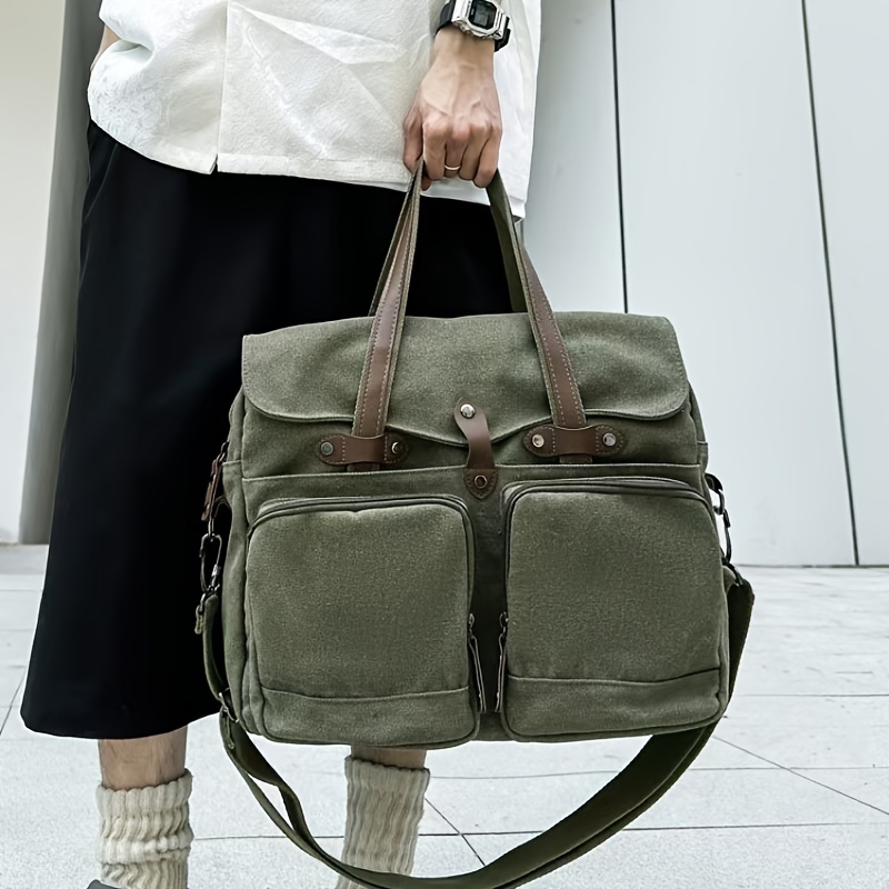 Canvas Tote Designer - 1 Buah Tas Selempang Kerja Kanvas