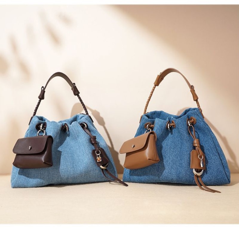 Luxury Y2K Bags - JIAERDI Dompet Tas Ember Denim High