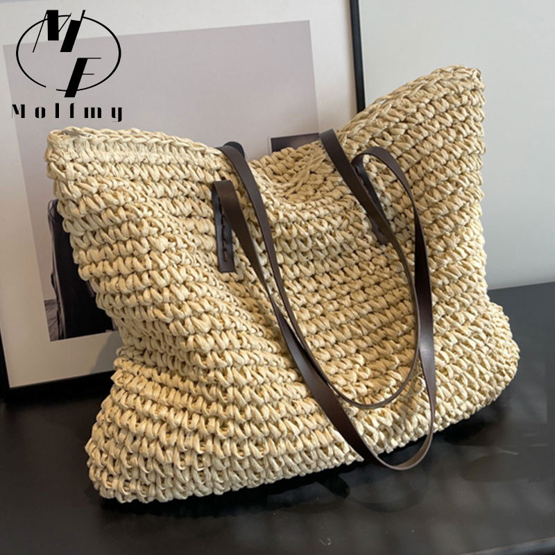 Luxury Bags Reseller - Tas Tote Tenun Jerami Tas Tangan