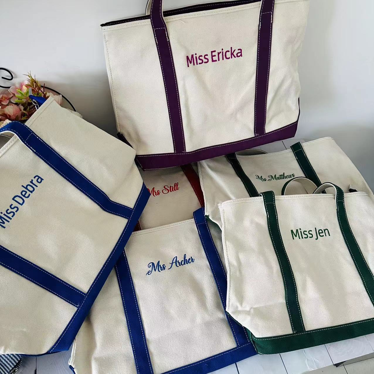 Canvas Tote Designer - Desain tas Tote Anda, Tote perahu