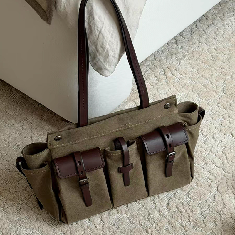 Tas Tote Kulit Kanvas Mewah Mu - Canvas Tote Designer ulasan dan harga