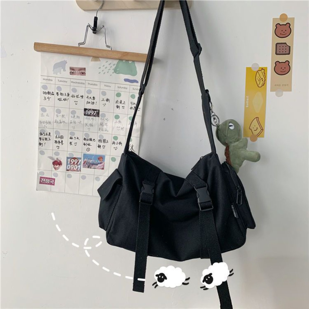 Tas selempang hitam wanita des - Canvas Tote Designer ulasan dan harga