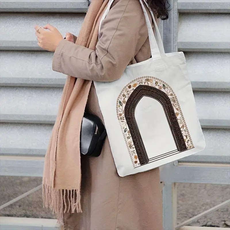 Tas Jinjing Gaya Muslim Tas Ji - Canvas Tote Designer ulasan dan harga