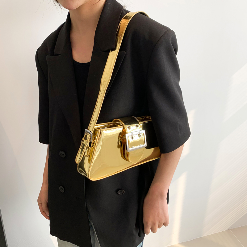 Y2K tas bahu emas untuk wanita - Luxury Y2K Bags ulasan dan harga