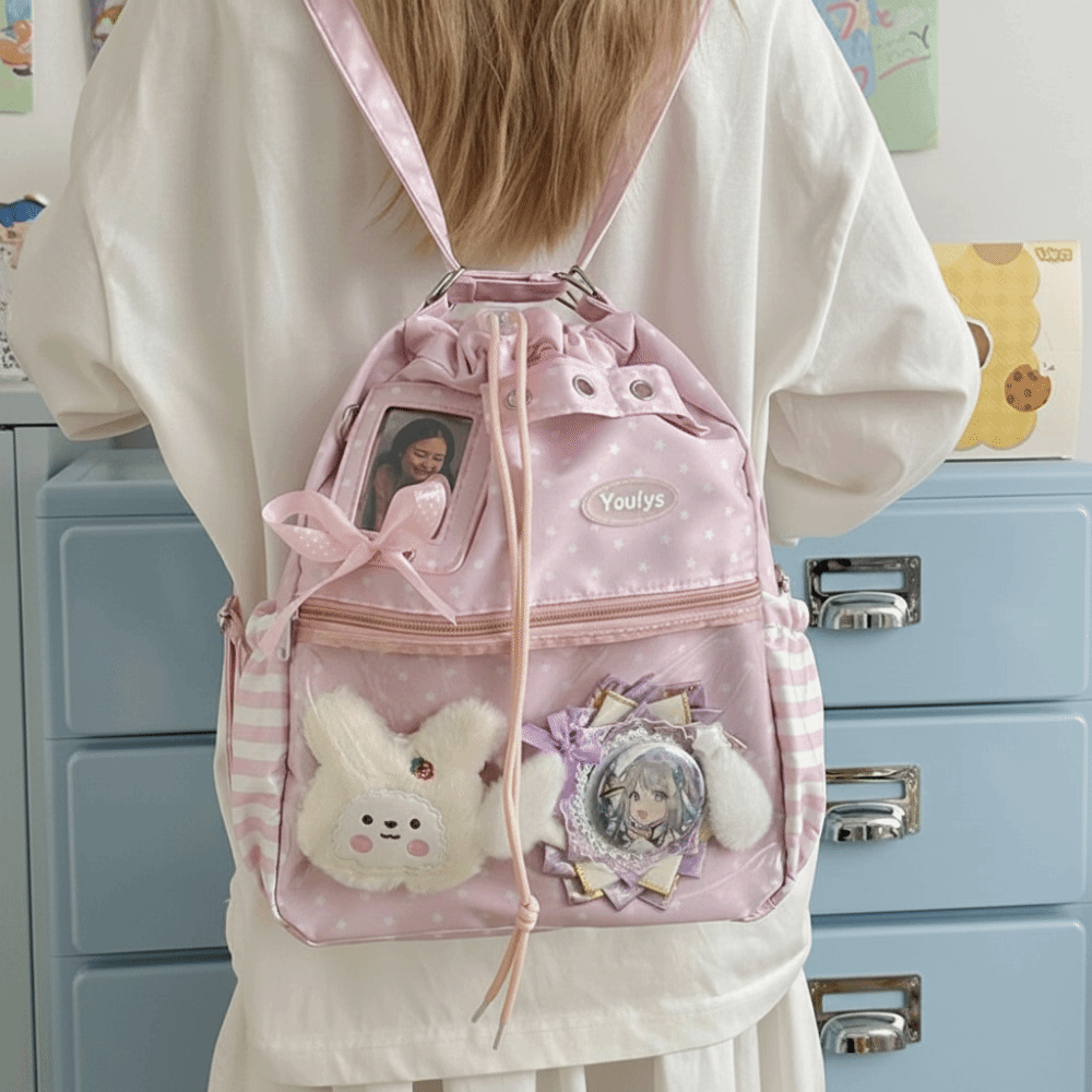 Tas Ransel Ita Pola Polkadot L - Canvas Tote Designer ulasan dan harga