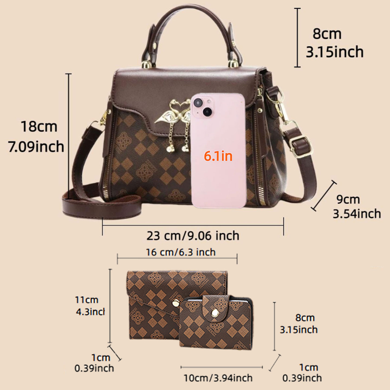 Set tas wanita 3-in-1, tas sel - Luxury Bags & Leather Repair Of Atlanta Reviews ulasan dan harga