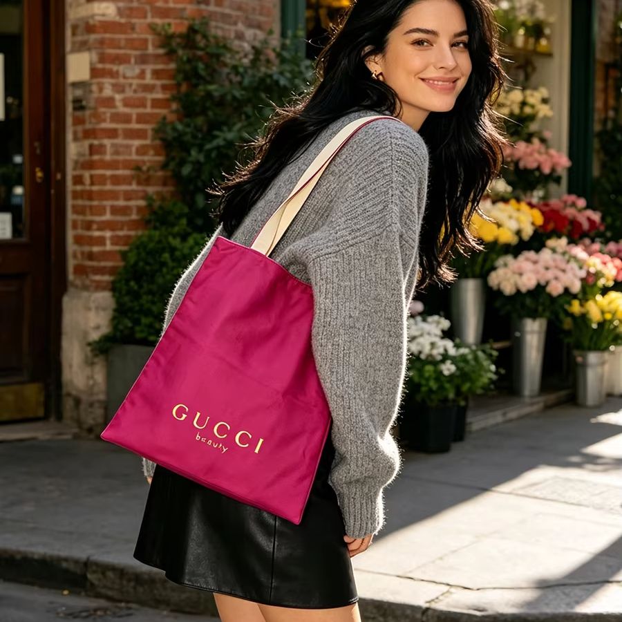 Tas GUCCI Wanita, Tas Tote Kan - Canvas Tote Designer ulasan dan harga